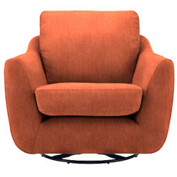 G Plan Vintage The Sixty Seven Swivel Armchair Velvet Copper